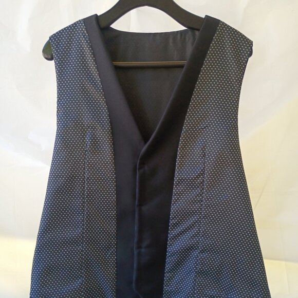 MARC DARCY LONDON WAISTCOAT Black COLLAR 48R - Picture 6 of 9
